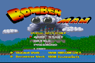 Screenshot Thumbnail / Media File 1 for Bomber Man (1990)(System Soft)[a]